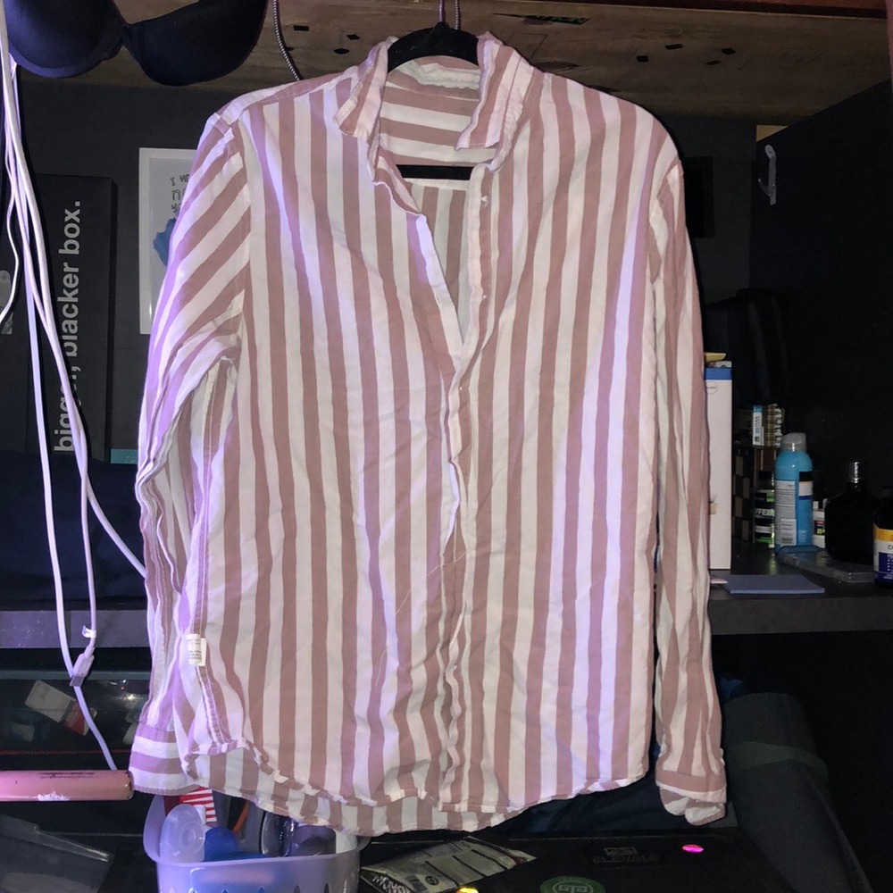 Bershka striped button up